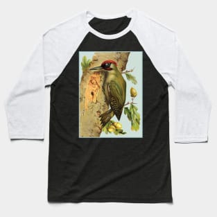 European green woodpecker - Picus viridis. Baseball T-Shirt